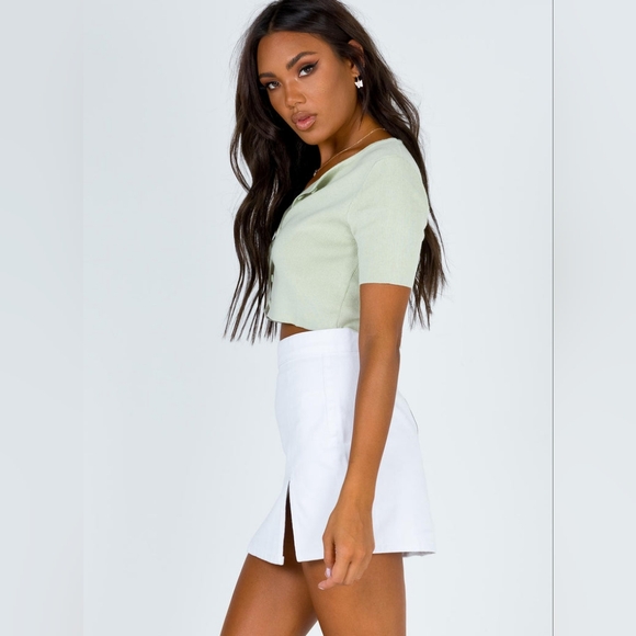 Princess Polly Lola Skirt in White, Size 0 - Picture 4 of 10